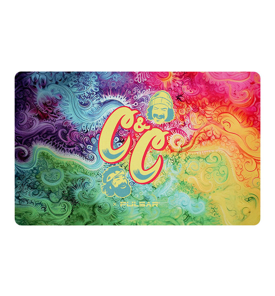 Cheech & Chong's x Pulsar DabPadz - Tie Dye Paisley / 16" x 10"