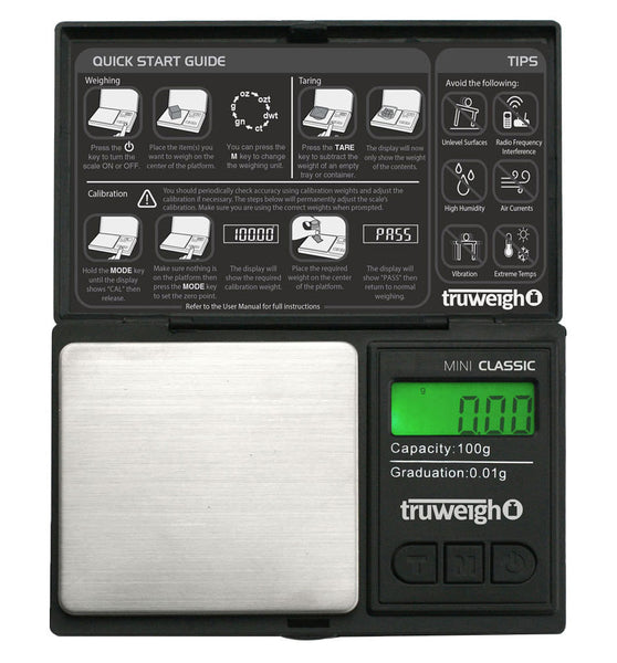 Truweigh Mini Classic Digital Mini Scale | 100g x 0.01g