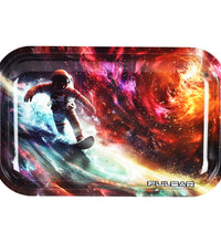 Pulsar Metal Rolling Tray - Astro Surfer / 11"x7"