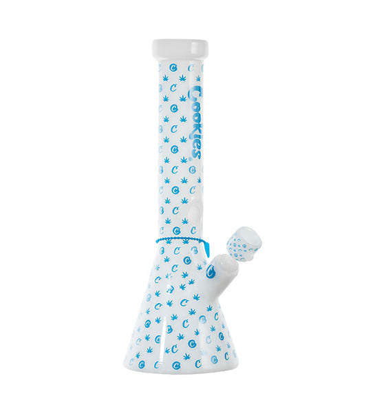 Cookies V Beaker Glass Water Pipe | 13.75" | 14mm F