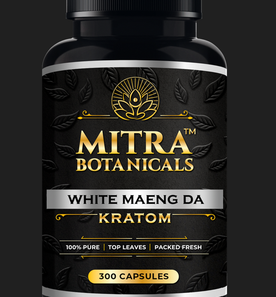 Mitra Botanicals White Maeng Da – Kratom (300 Capsules)