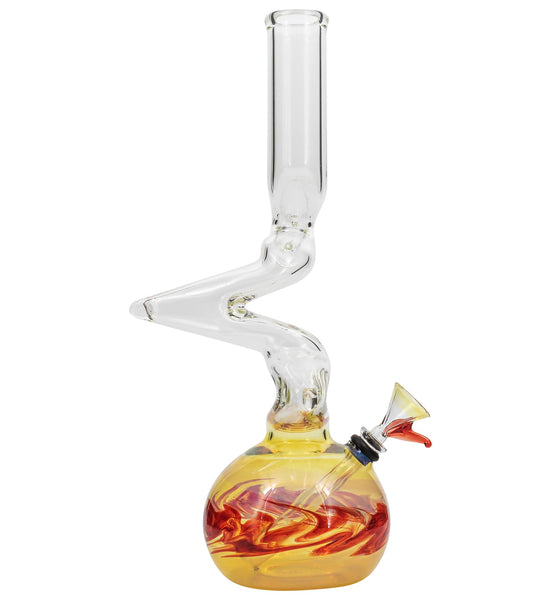 LA Pipes "Switchback" Bubble Base Bong