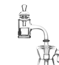 Experience Optimal Dabbing with GRAV®'s 10MM 90° Quartz Bucket, Inserts & Carb Cap Set