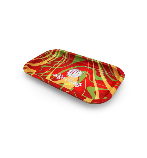 High Society | Medium Rolling Tray - Rasta