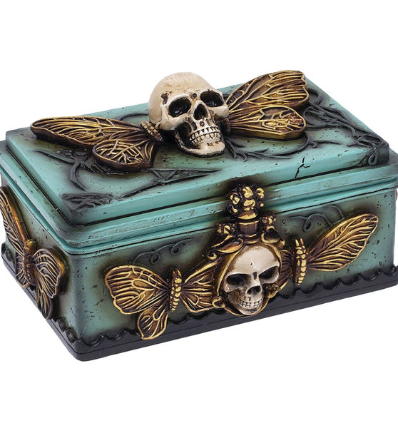 Fujima Death's Head Moth Sarcophagus Resin Stash Box - 5.5"x 4"