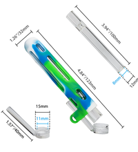 Waxmaid 4.84″ Tick Silicone&Glass One Hitter Pipe