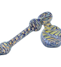 LA Pipes Full Rake Fumed Hammer Bubbler Pipe 6"