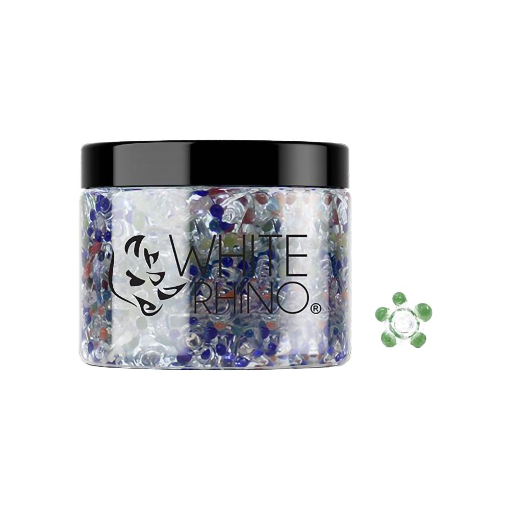 White Rhino Glass Screen | Assorted Colors | 400ct Jar
