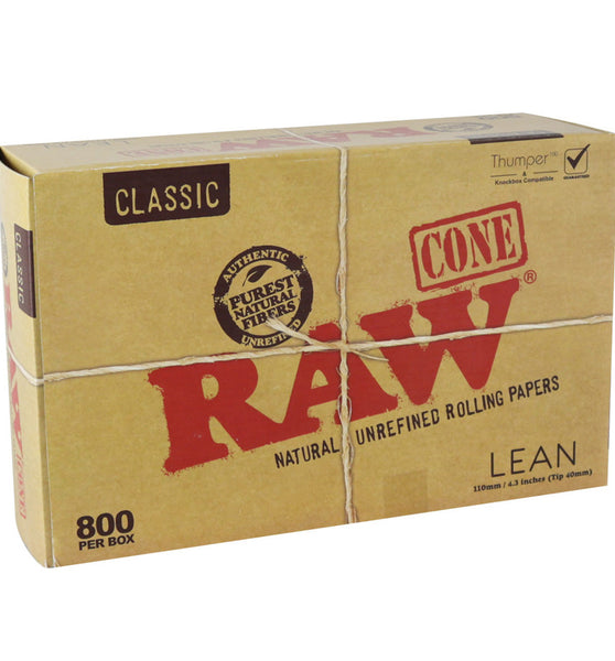 RAW Classic Bulk Lean Cones | 800pc Bulk Box