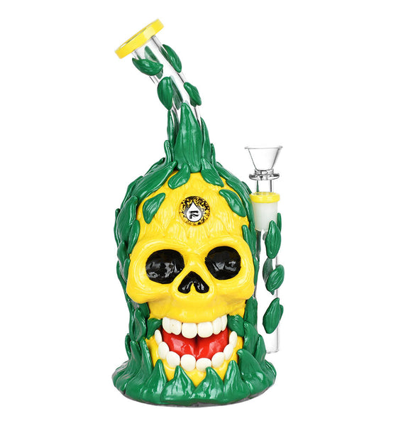 Pulsar Skull Pineapple Water Pipe - 10"/14mm F