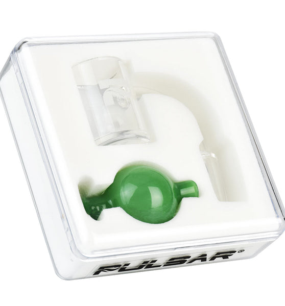 Pulsar Quartz Banger & Ball Carb Cap Set- 14mm M/Colors Vary