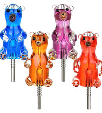 Gummy Bear Glycerin Dab Straw - 5.5"/10mm F/Colors Vary