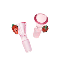 Pulsar Fruit Series Strawberry Cough Herb Pipe Glow Duo - 10" / 14mm F