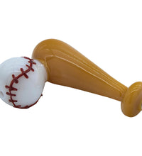 LA Pipes "420 Stretch" Bat & Baseball Glass Pipe