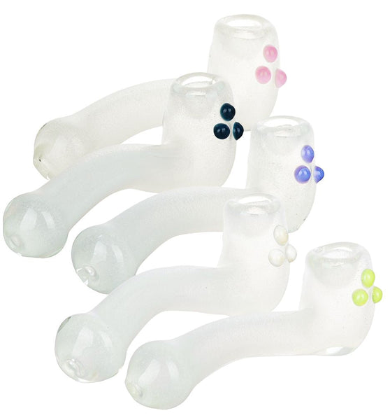 Shine From Within Glow In The Dark Glass Sherlock Pipe - 5.75" / Colors Vary