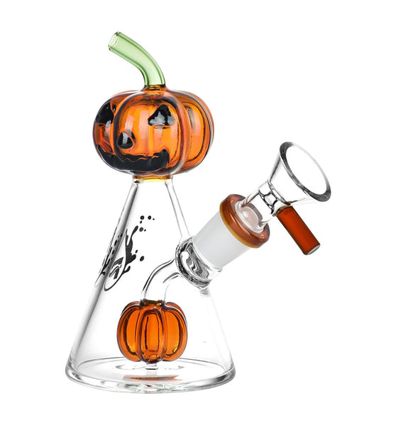 Pulsar Pleasant Pumpkin Pal Glass Water Pipe - 5.25" / 14mm F