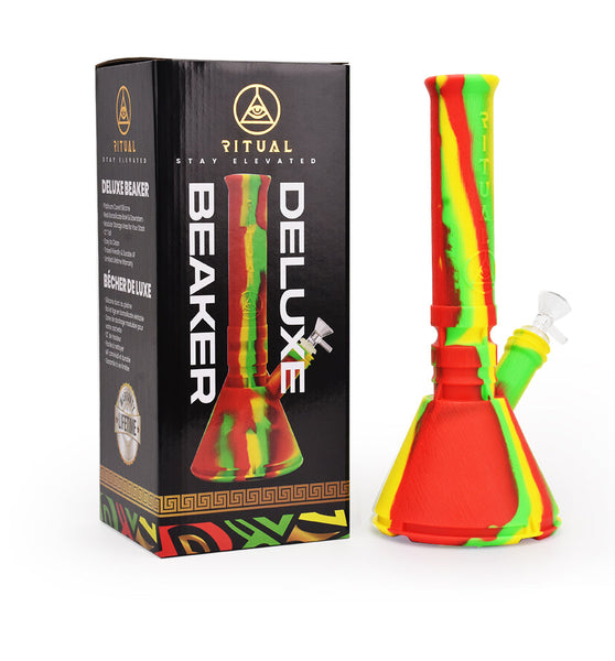 Ritual - 12'' Deluxe Silicone Modular Beaker - Rasta