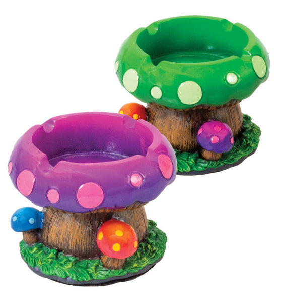 Fujima Fairytale Mushroom Ashtray - 3.5"/Asst - 4PC DISP