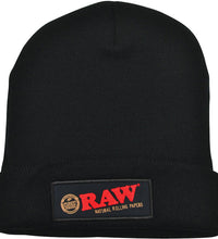 Raw Beanie Hat - Black