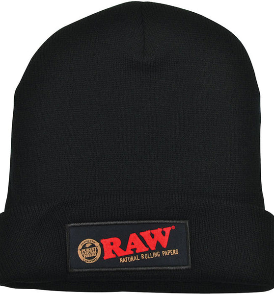 Raw Beanie Hat - Black