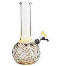 LA Pipes Raked Tiger Stripe Accented Beaker Bong 8"