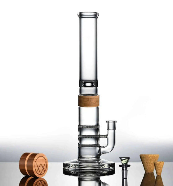 Vitae Glass T.H.C Bong - 16" (Triple Honey Comb)