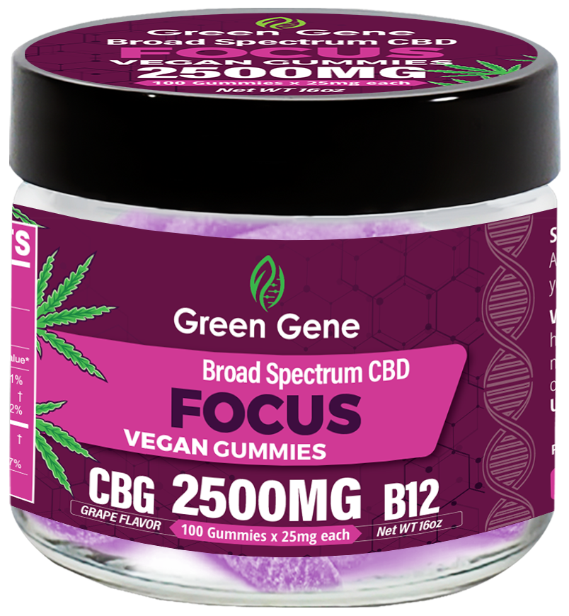 Green Genie Organic CBD Infused Mood Based Vegan Gummies - 625MG to 2500MG