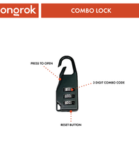 Ongrok Carbon-lined Wallets with Combination Lock V 2.0 | 3" Sizes (Small, Medium, Large)