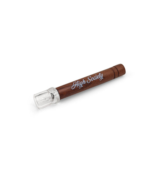 High Society | American Walnut & Glass Taster Pipe