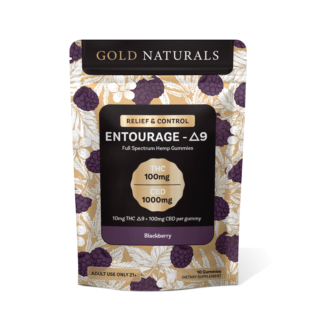 Gold Naturals Entourage Δ9 Gummy