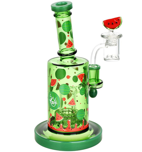 Pulsar Watermelon Zkittles Glow In The Dark Dab Rig Kit - 8" / 14mm F