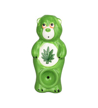 Wacky Bowlz Stoner Bear Ceramic Hand Pipe - 4"