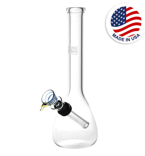 Phoenix Rising Classic Beaker Water Pipe - 8.25"/Colors Vary