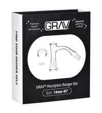 GRAV Hourglass Quartz Banger Set | 4pc | 14mm M