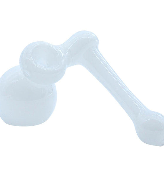 LA Pipes "Ivory Sidecar" Glass Sidecar Bubbler Pipe