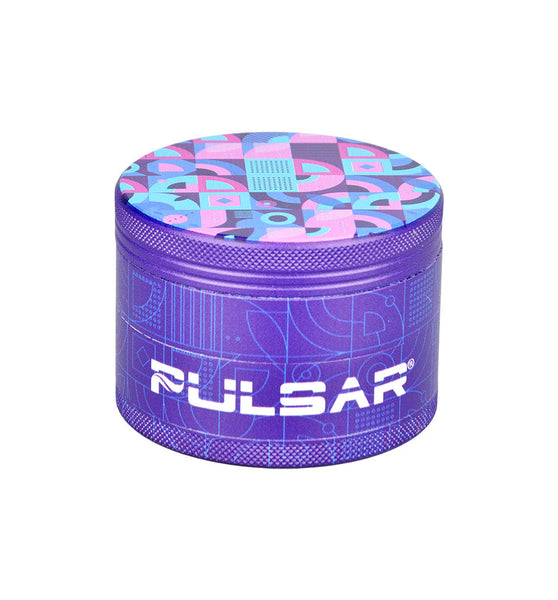 Pulsar Design Series Grinder with Side Art - Candy Floss / 4pc / 2.5"