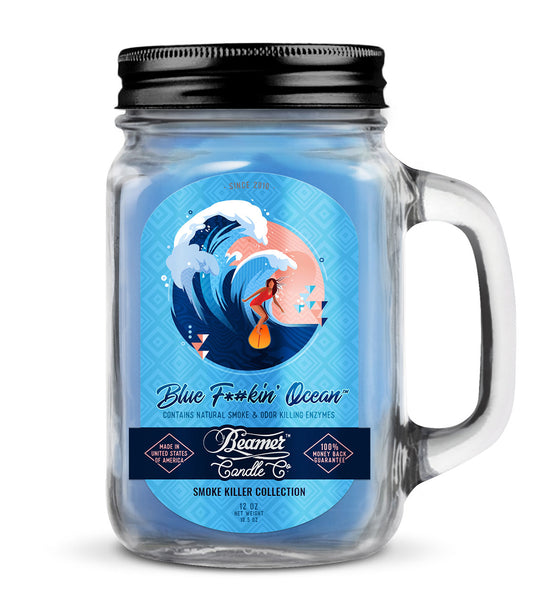 Beamer Candle Co. Blue F*#Kin Ocean 12 oz