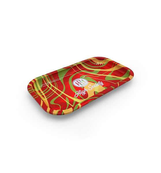 High Society | Medium Rolling Tray - Rasta