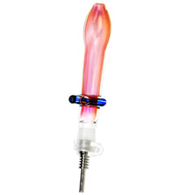 Fumed Glass Footed Honey Straw - 5.5"