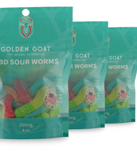 Potent CBD Infused 250MG Gummy Packs Bundles from Golden Goat