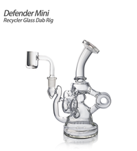 Waxmaid 6.14 Inch Defender Mini Recycler Glass Dab Rig