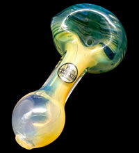"Cake Head" Color Swirl Glass Pipe