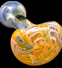 "Cake Head" Color Swirl Glass Pipe