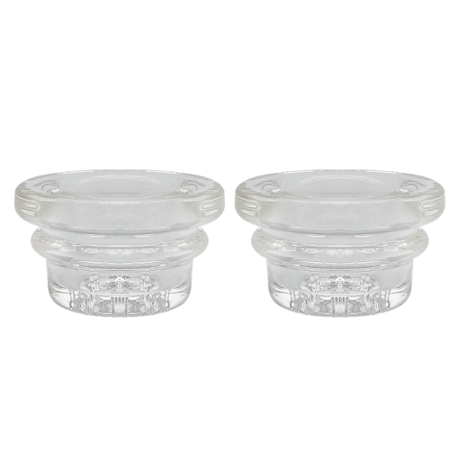 18mm Glass Bowl Replacement for Waxmaid Handpipes and Silicone Bowls (2 Pack)