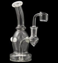 Glassic Curved Body Dab Rig with Colored Accents