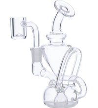 Dab Rig Water Pipe Mini w/Quartz-Clear-5in(RCL-S-J05)