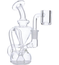 Dab Rig Water Pipe Mini w/Quartz-Clear-5in(RCL-S-J05)