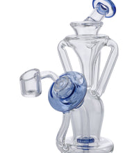 Bent Neck Dab Rig Recycler-Blue-6in(RCL-S-034B)
