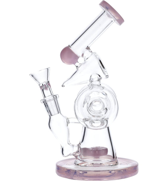 7" Hourglass Base Water Pipe - Blue