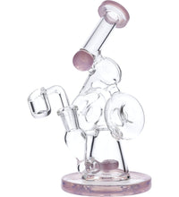 7" Hourglass Base Water Pipe - Blue